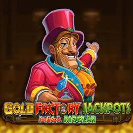 Gold Factory Jackpots Mega Moolah slot icon by Aurum Signature Studios, available at Sankra Casino